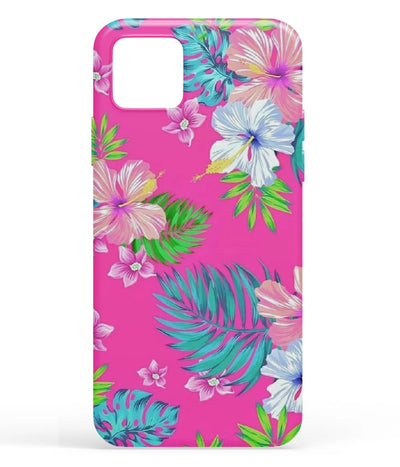 A front-on view of soft silicone phone case with a colorful design.