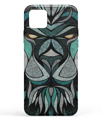 A front-on view of soft silicone phone case with a colorful design.
