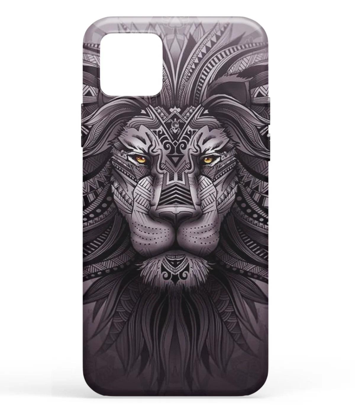 A front-on view of soft silicone phone case with a colorful design.