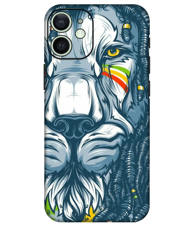 Image of a phone case featuring a mobile skin with a graphic design.