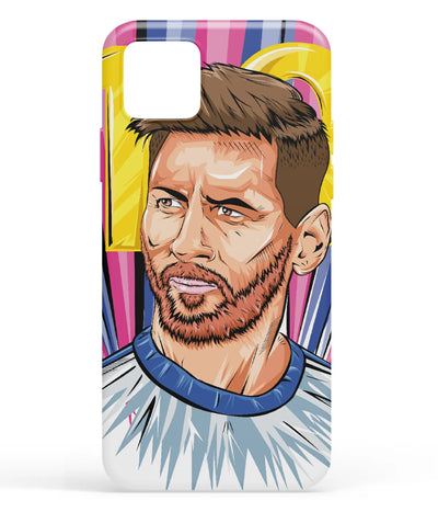 A front-on view of soft silicone phone case with a colorful design.