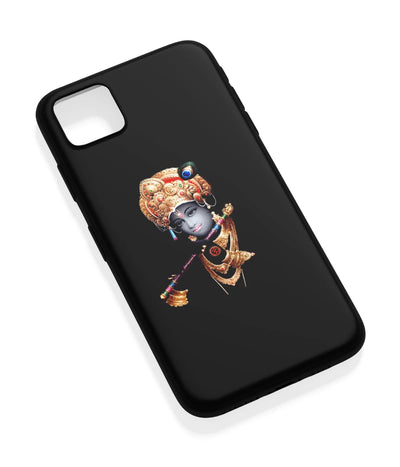 An angled view of a soft silicone case featuring a vibrant design.