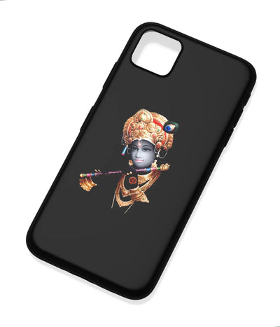 An angled view of a soft silicone case featuring a colorful design.