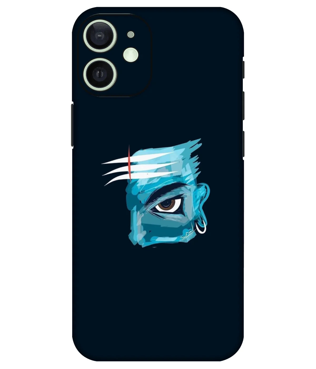 Image of a phone case featuring a mobile skin with a graphic design.