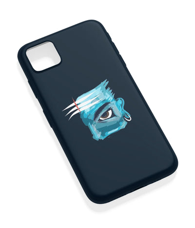 An angled view of a soft silicone case featuring a vibrant design.