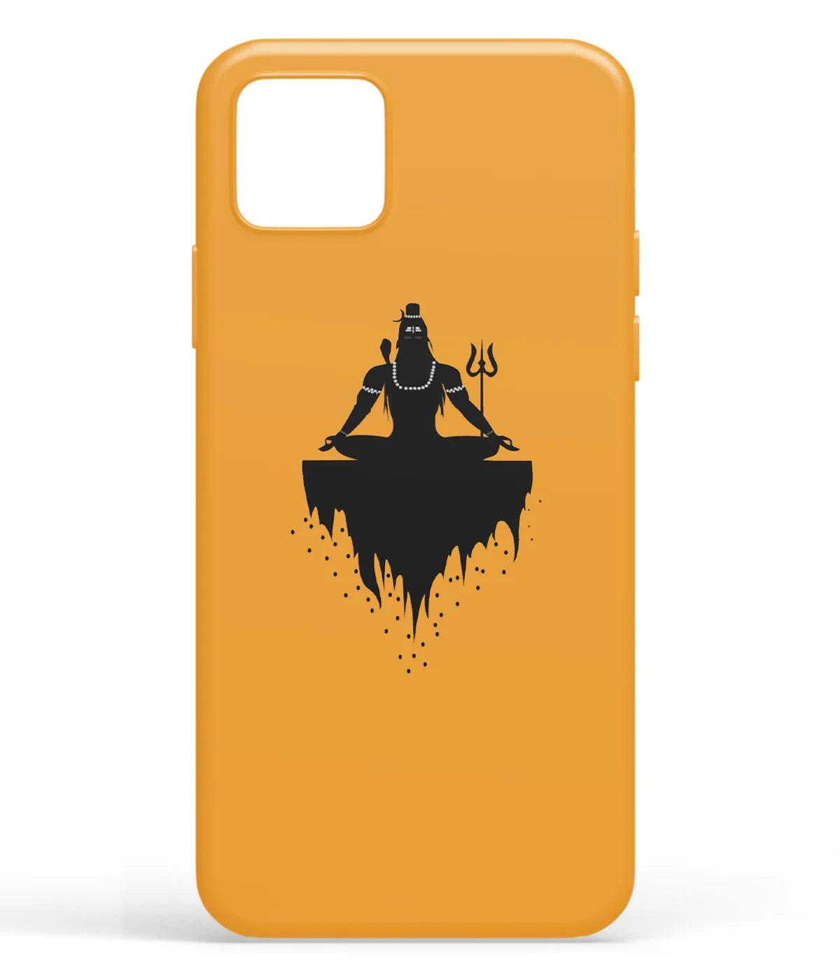 A front-on view of soft silicone phone case with a colorful design.