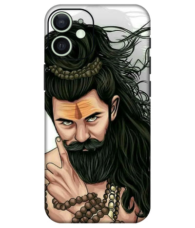 Image of a phone case featuring a mobile skin with a graphic design.