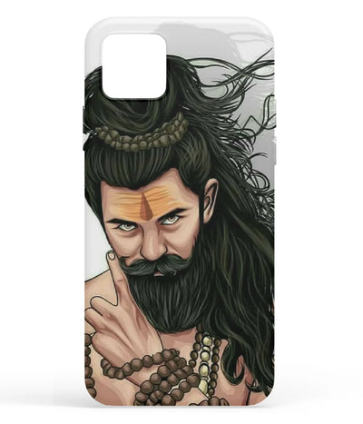 A front-on view of soft silicone phone case with a colorful design.