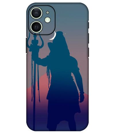 Image of a phone case featuring a mobile skin with a graphic design.