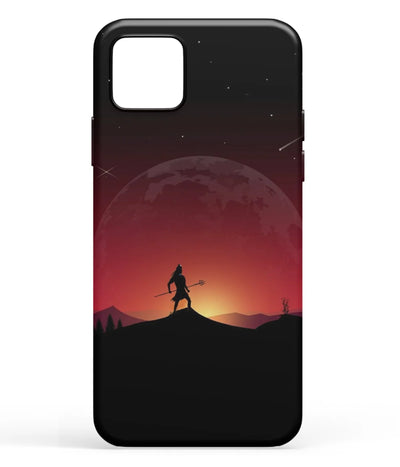A front-on view of soft silicone phone case with a colorful design.