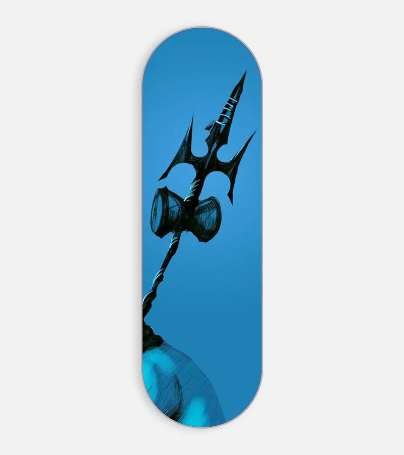 Mobile phone grip slider with a colorful design on a white background