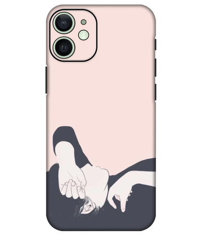 Image of a phone case featuring a mobile skin with a graphic design.