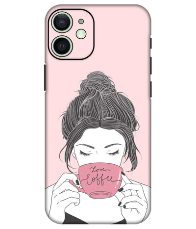 Image of a phone case featuring a mobile skin with a graphic design.