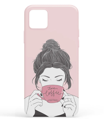 A front-on view of soft silicone phone case with a colorful design.