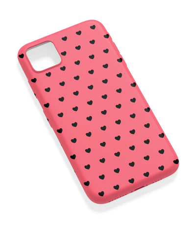 An angled view of a soft silicone case featuring a vibrant design.