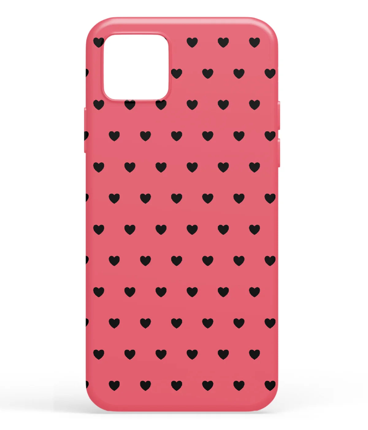 A front-on view of soft silicone phone case with a colorful design.