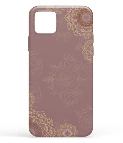 A front-on view of soft silicone phone case with a colorful design.