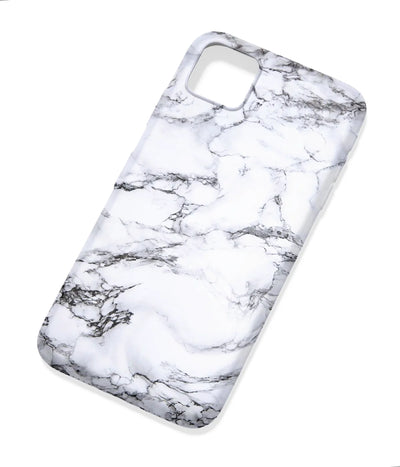 An angled view of a soft silicone case featuring a colorful design.