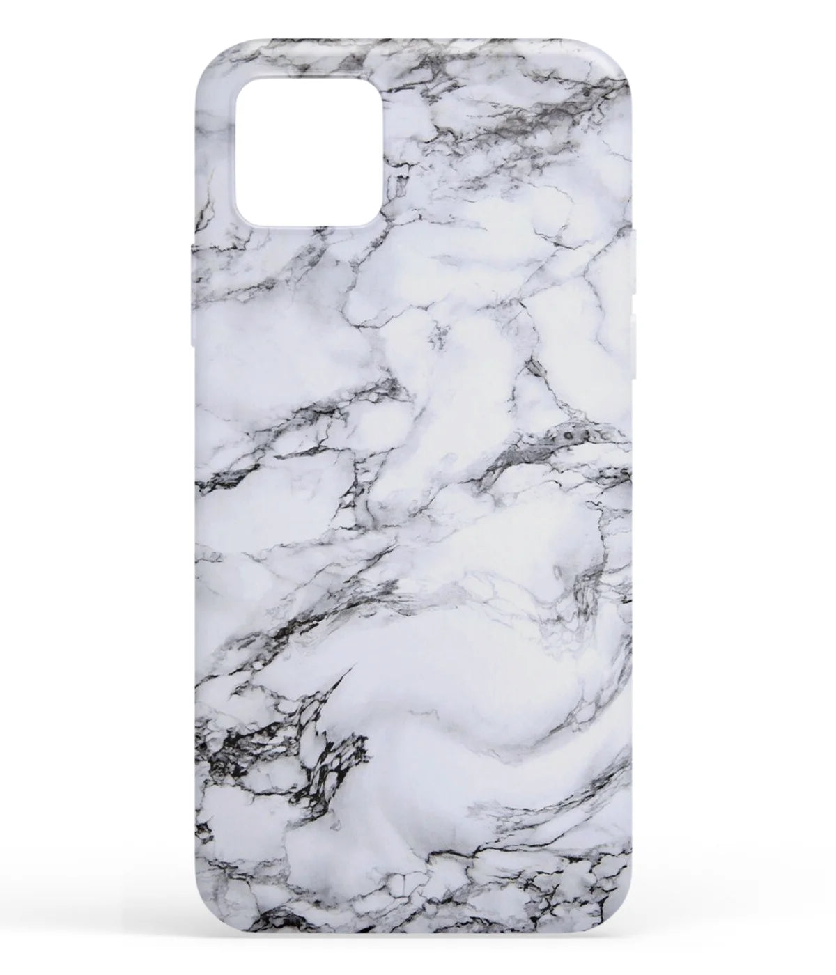 A front-on view of soft silicone phone case with a colorful design.