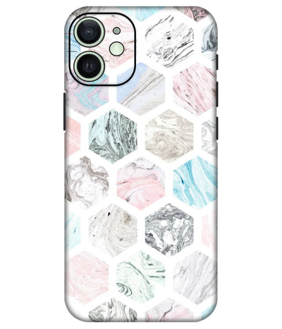 Image of a phone case featuring a mobile skin with a graphic design.