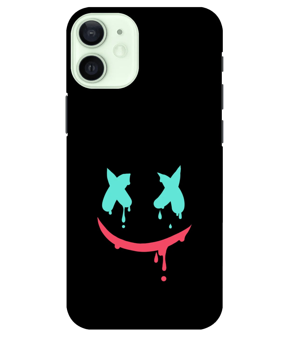 A product shot of a slim hard case with a colorful design.