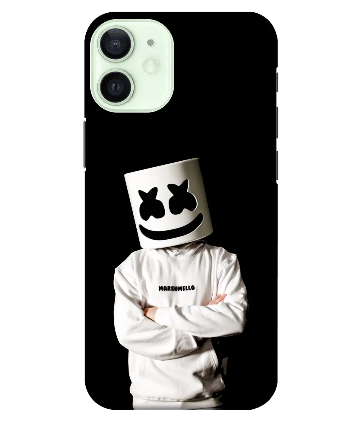 A product shot of a slim hard case with a colorful design.