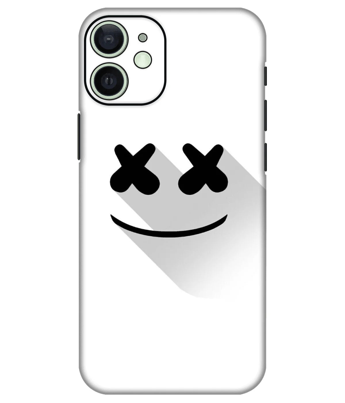 Image of a phone case featuring a mobile skin with a graphic design.