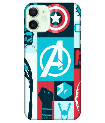 A product shot of a slim hard case with a colorful design.