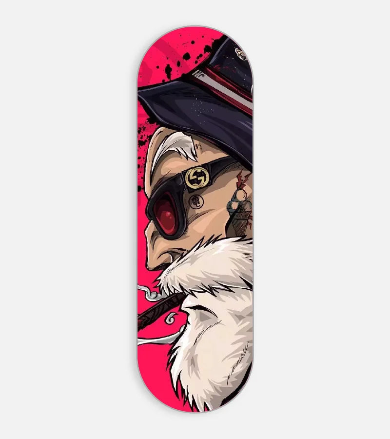 Mobile phone grip slider with a colorful design on a white background
