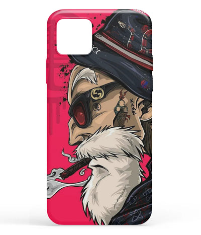 A front-on view of soft silicone phone case with a colorful design.