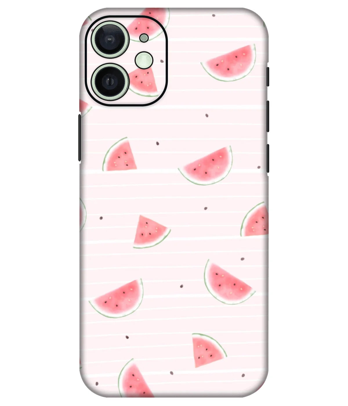 Image of a phone case featuring a mobile skin with a graphic design.