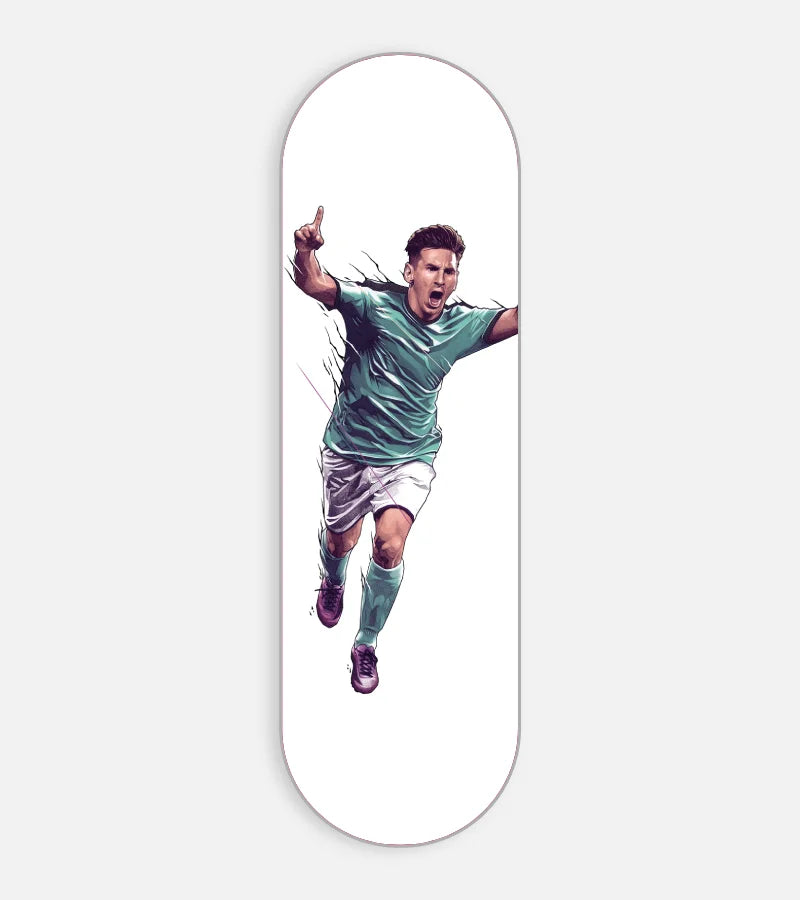 Mobile phone grip slider with a colorful design on a white background