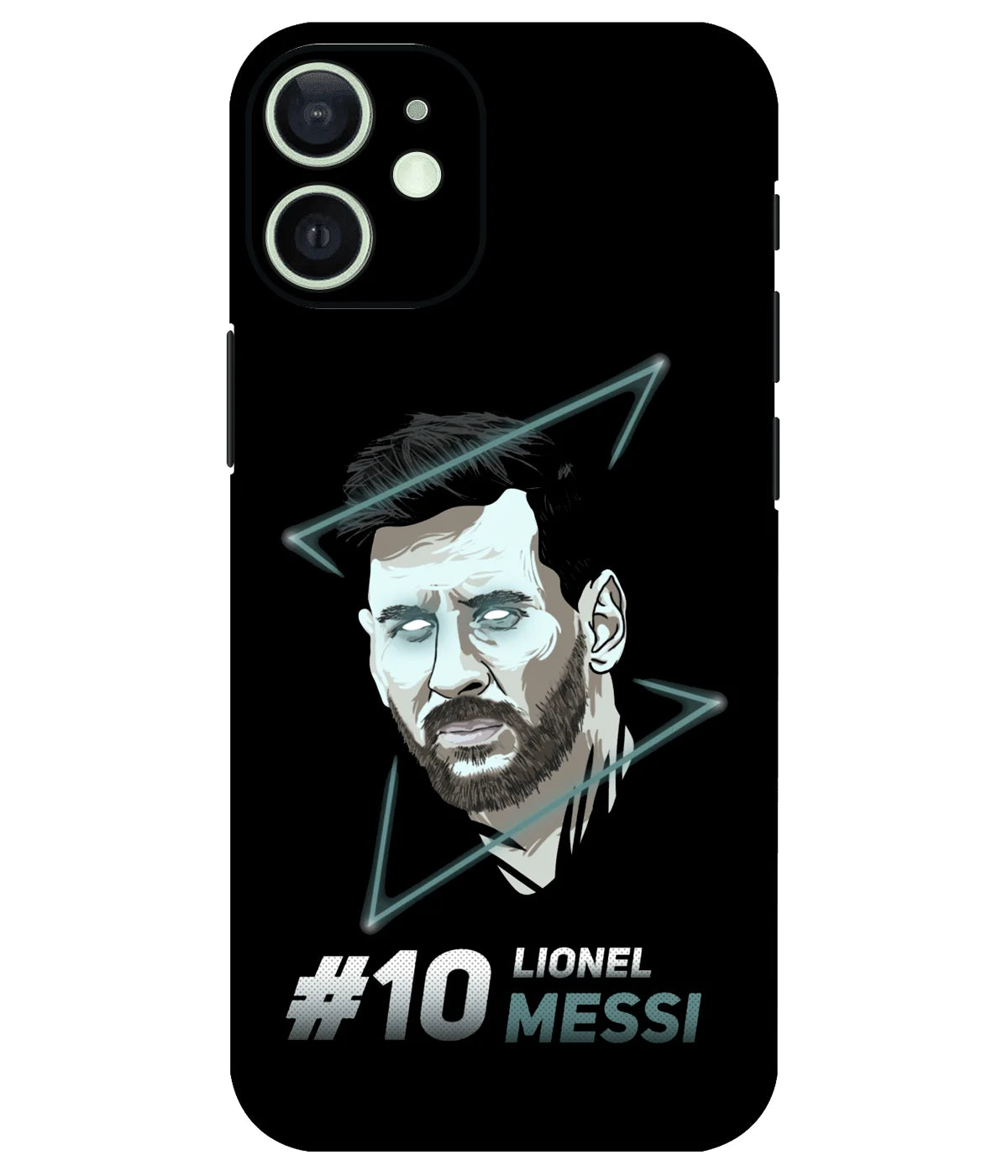 Image of a phone case featuring a mobile skin with a graphic design.