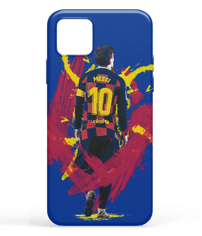 A front-on view of soft silicone phone case with a colorful design.