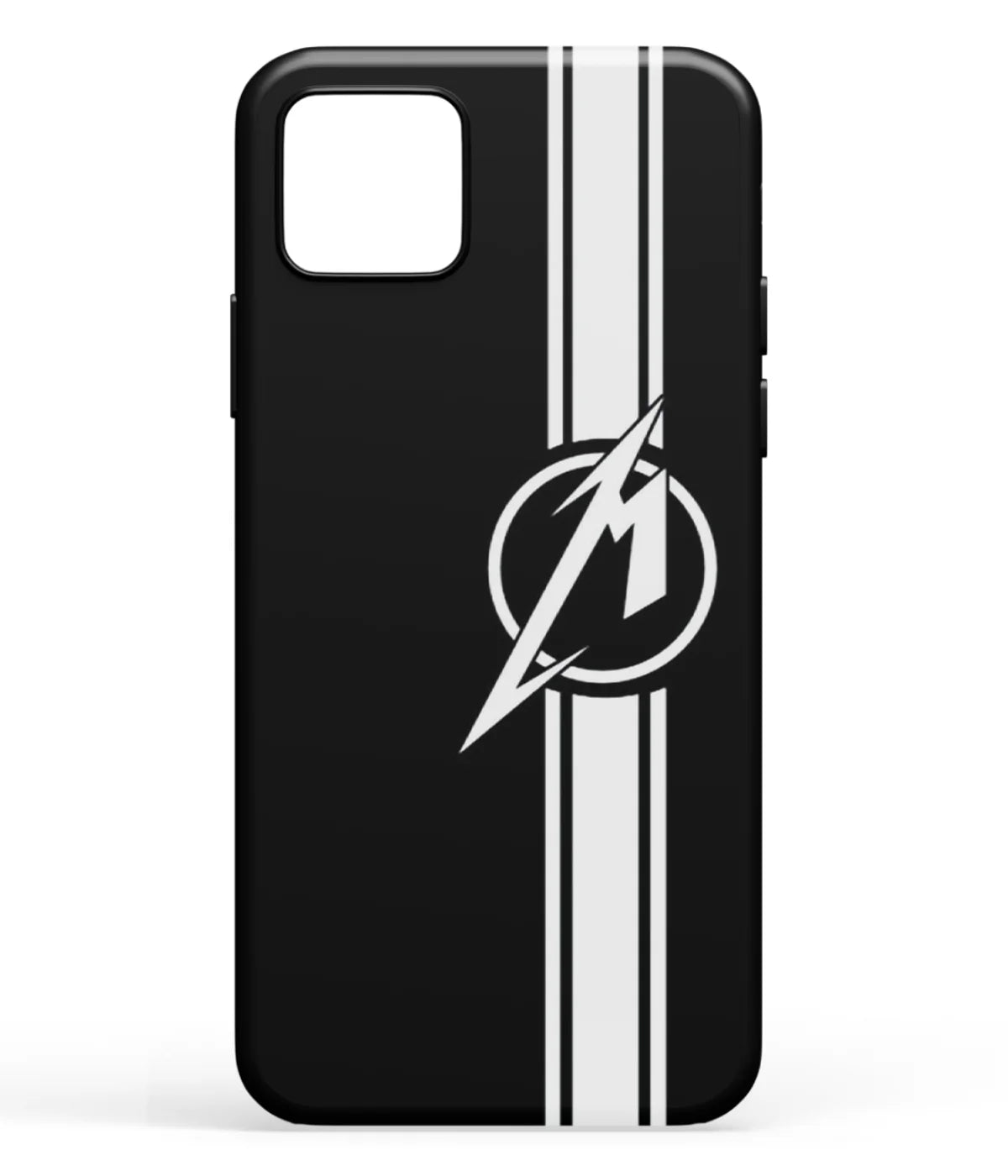 A front-on view of soft silicone phone case with a colorful design.