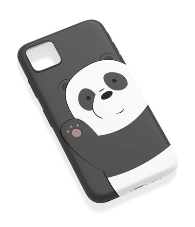 An angled view of a soft silicone case featuring a vibrant design.