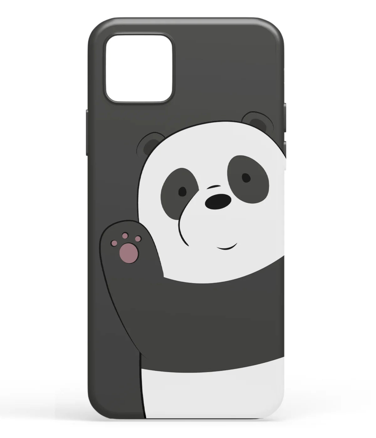A front-on view of soft silicone phone case with a colorful design.