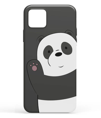 A front-on view of soft silicone phone case with a colorful design.