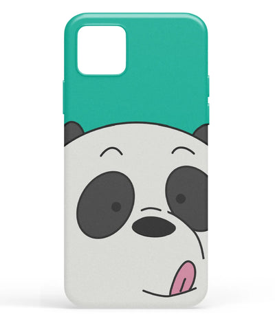A front-on view of soft silicone phone case with a colorful design.