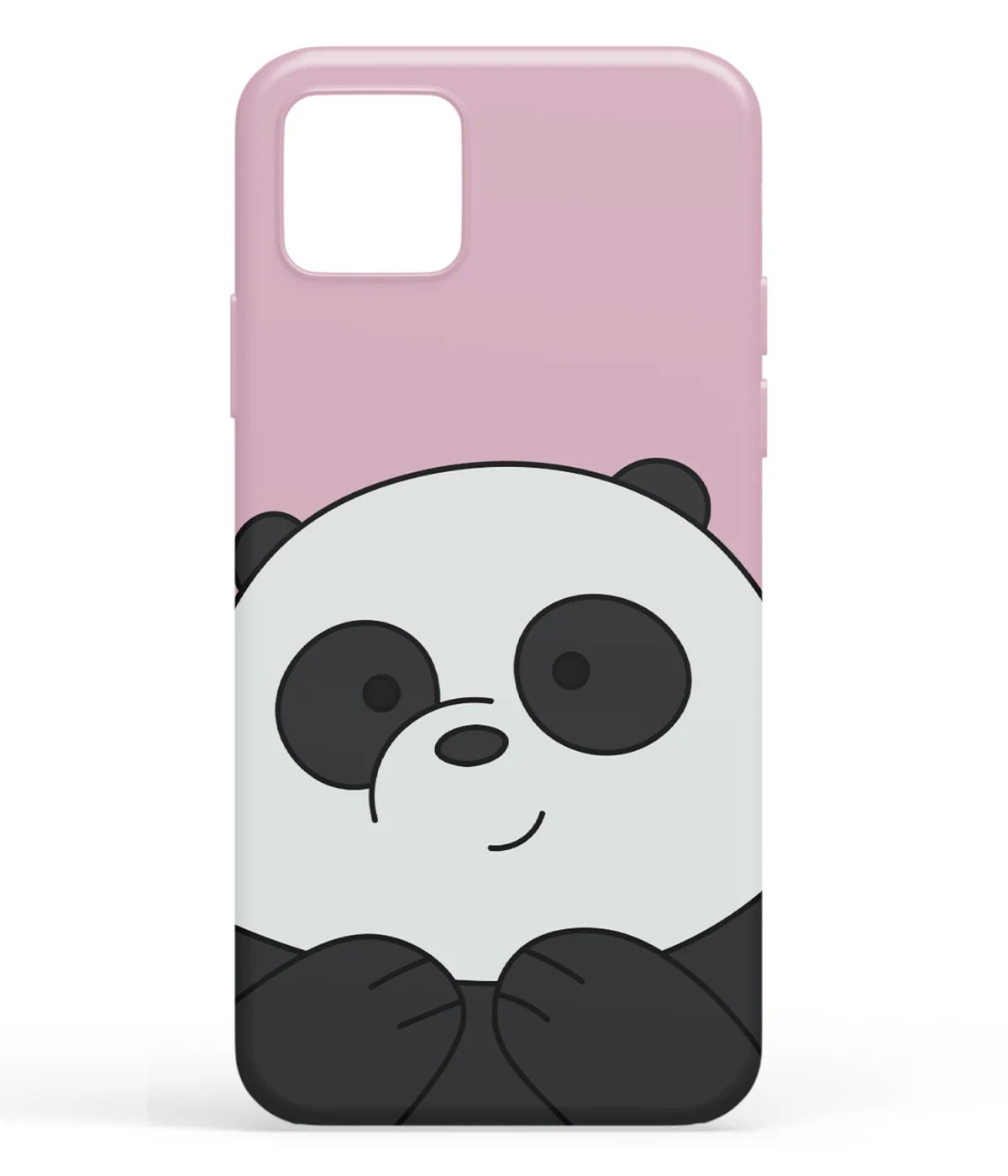 A front-on view of soft silicone phone case with a colorful design.