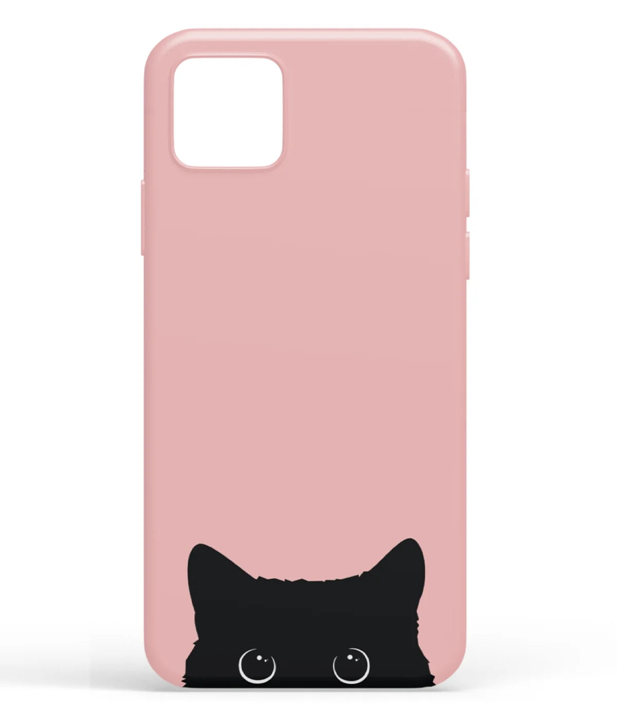 A front-on view of soft silicone phone case with a colorful design.