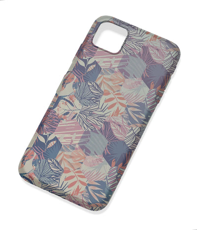 An angled view of a soft silicone case featuring a colorful design.