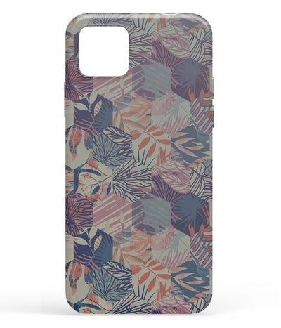 A front-on view of soft silicone phone case with a colorful design.