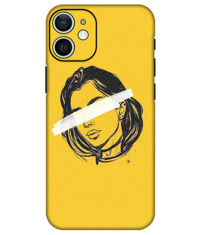 Image of a phone case featuring a mobile skin with a graphic design.