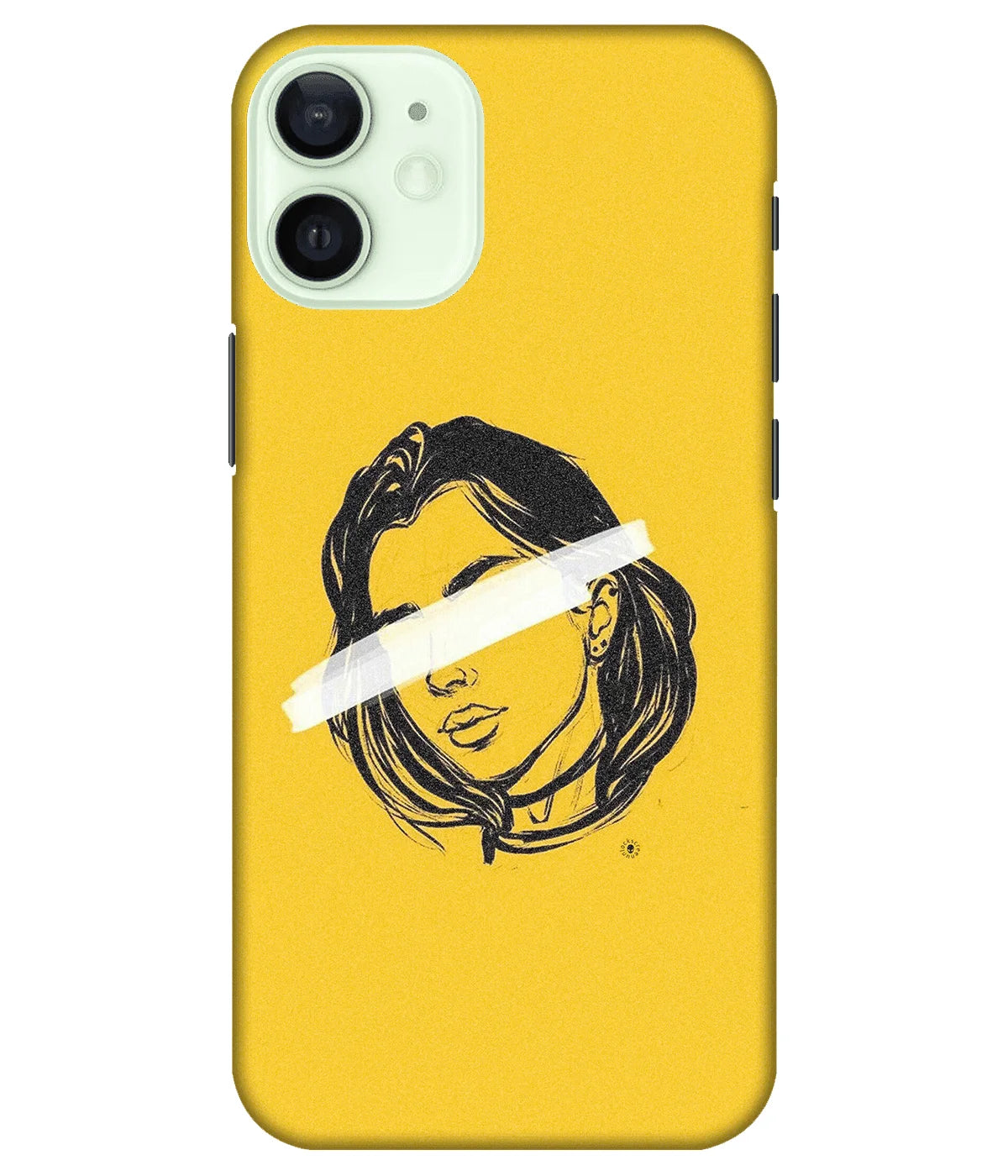 A product shot of a slim hard case with a colorful design.