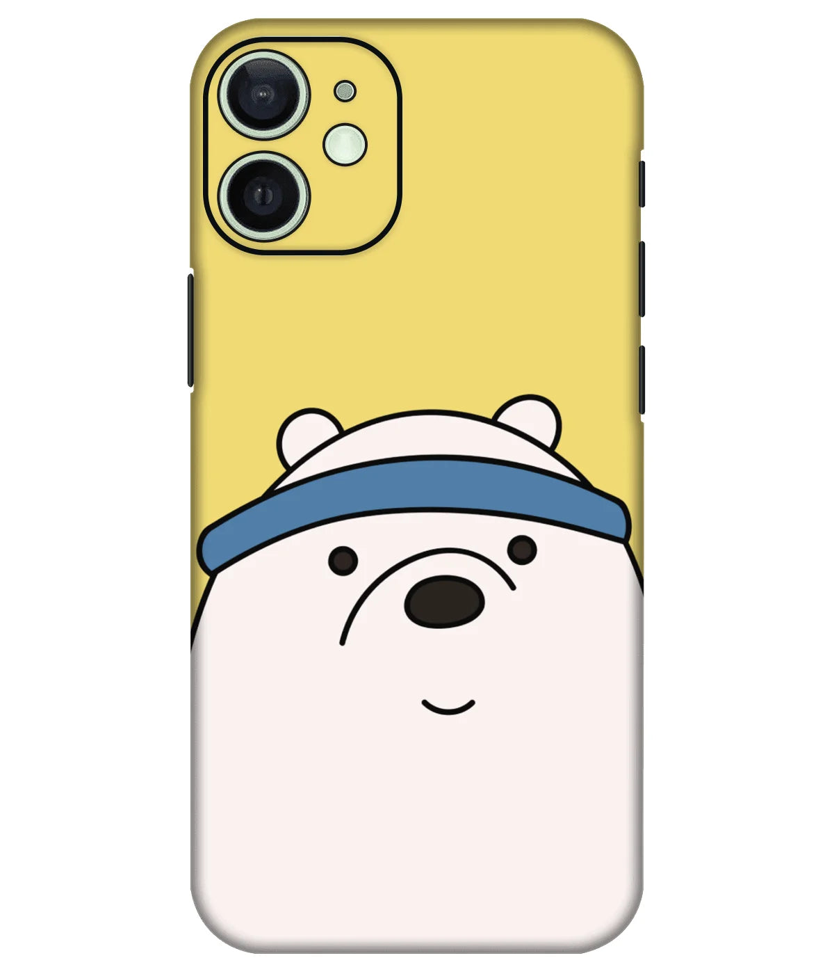 Image of a phone case featuring a mobile skin with a graphic design.