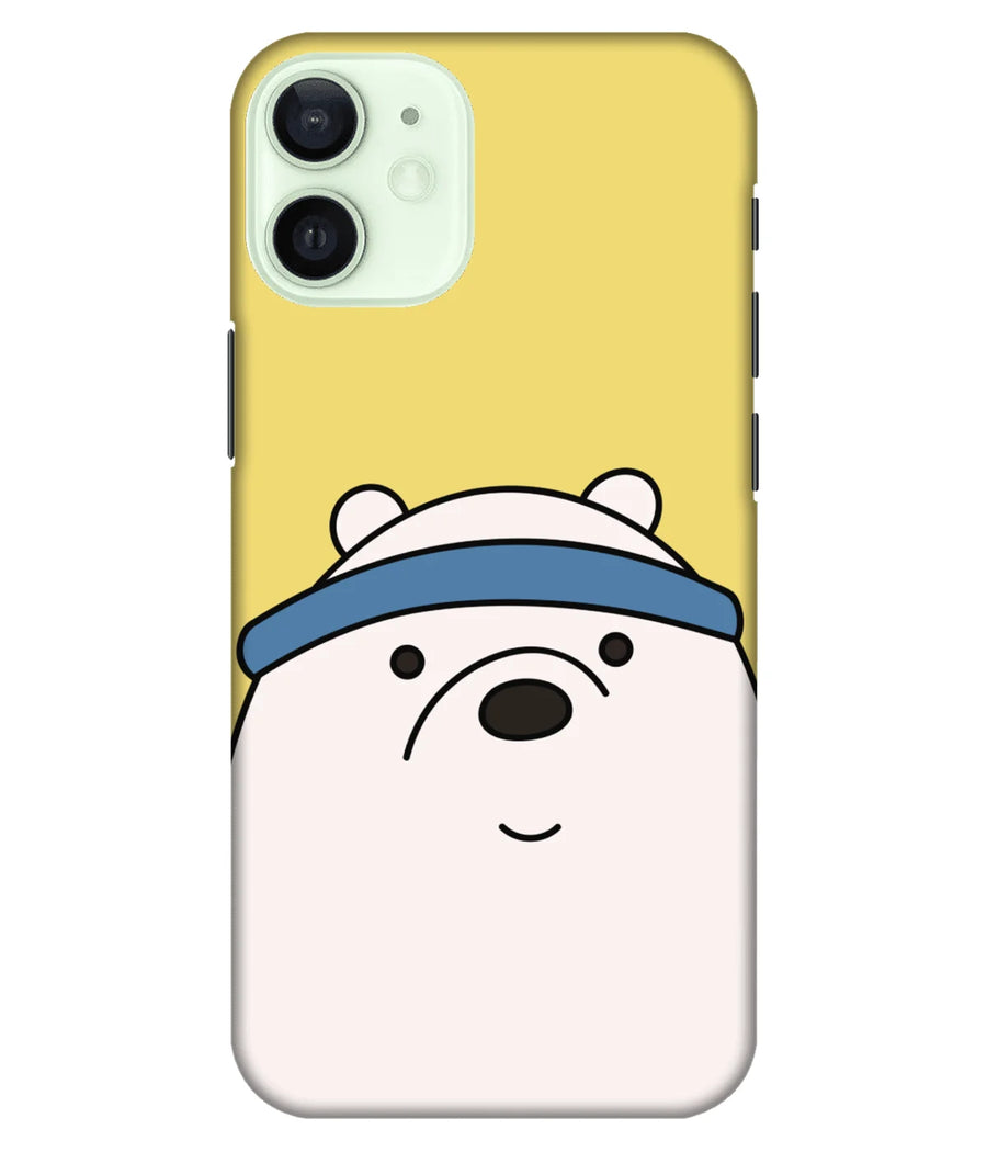 Minimal Ice Bear Yellow Slim Hard Case
