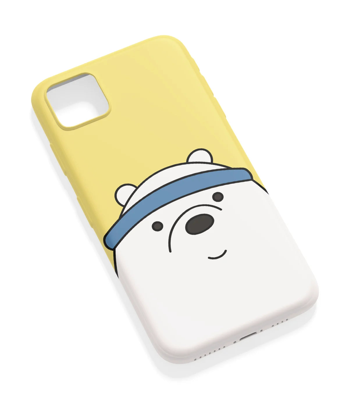 An angled view of a soft silicone case featuring a vibrant design.