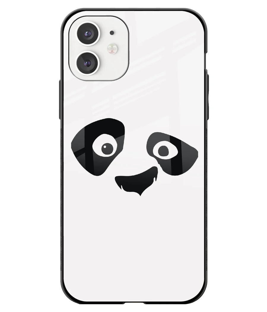Minimal Panda Glass Case