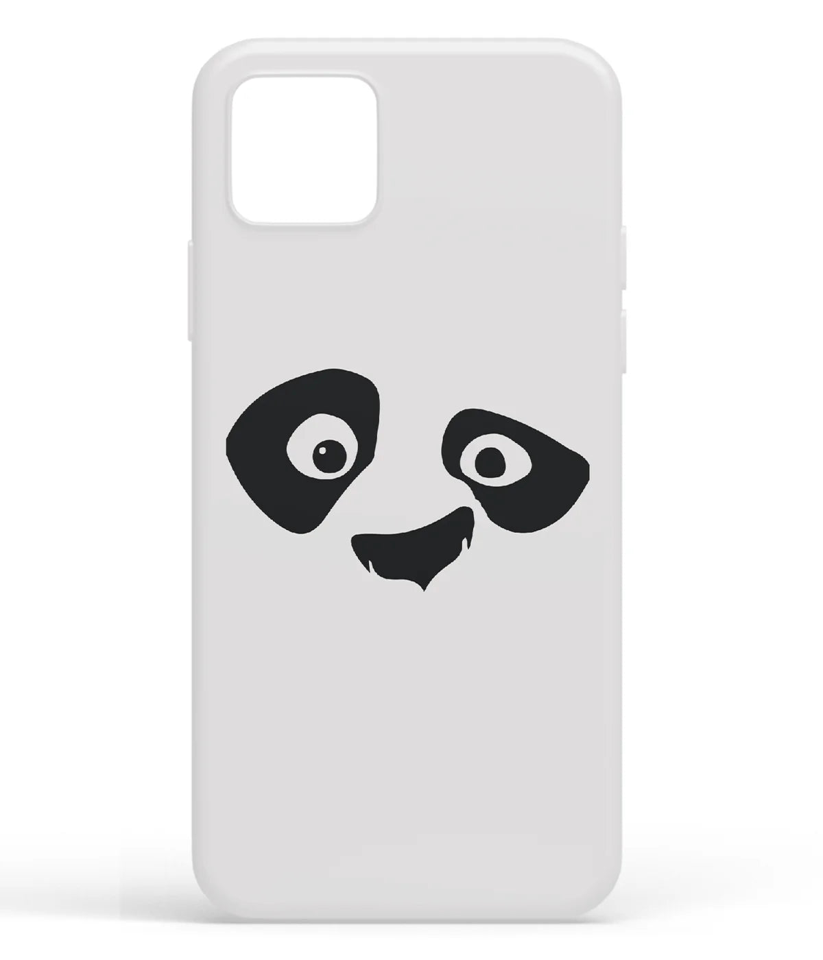 A front-on view of soft silicone phone case with a colorful design.